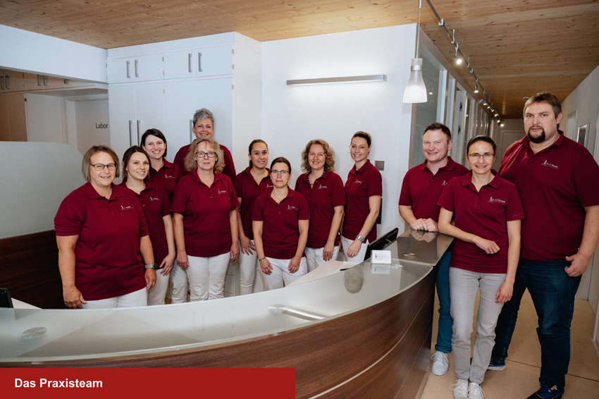 Zeigt das Praxisteam der Hausarztpraxis Böhmenkirch.