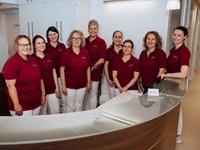 Zeigt das Praxisteam der Hausarztpraxis Böhmenkirch.